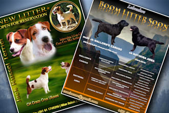 design beautiful puppies for sale flyers