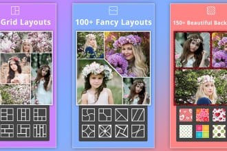 do photo collage maker with mirror effect editor