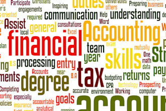 do accounts and financial work