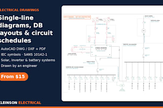 draw electrical single line diagrams and schematics in autocad
