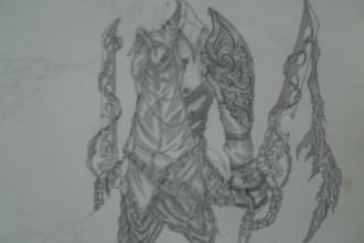 draw an original manga or cartoon inspired character