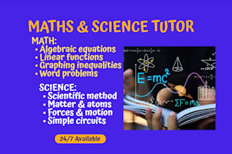 tutor elementary middle high school math and general science