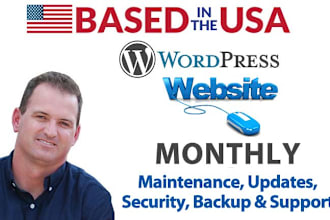 provide monthly wordpress maintenance, support and tech help