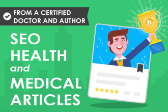 write SEO medical, health, and fitness articles