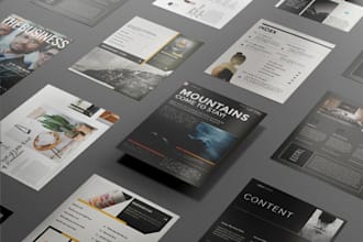 design professional magazine, catalog or sell sheet