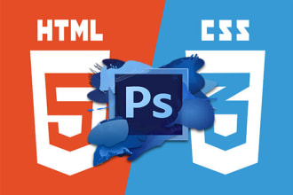 convert psd, figma, pdf, img, sketch, to HTML responsive