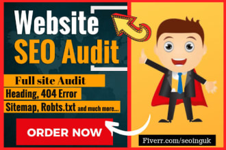 do advance SEO audit report in 24 hours