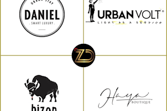 do modern urban clothing streetwear brand logo design