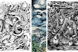 draw magical creatures, dragons, and mythical beings artwork