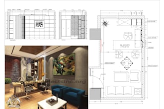 draft interior layout plan,detail drawings,elevation,section