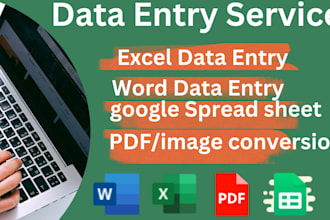 do excel word google spread sheet data entry