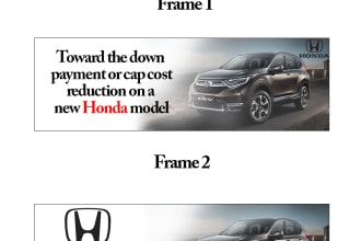create advertisement GIF  of 2 or 3 frames for your website