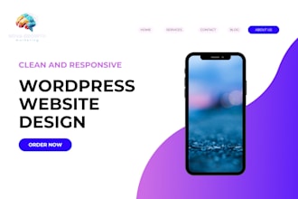 design a clean and responsive wordpress website