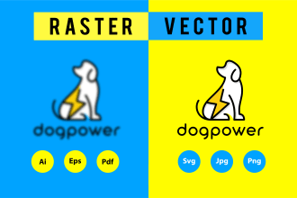 vector trace your logo or convert the image to a vector