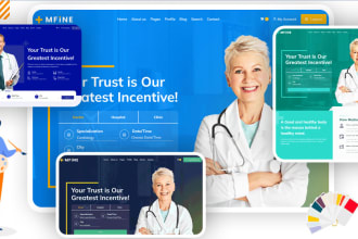 develop medical,doctor,dentist website with booking system
