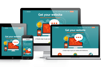 design and develop awesome one page or landing page website
