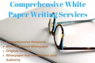 deliver ico whitepaper, crypto white paper and other whitepaper writing services