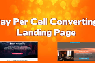 design responsive pay per call landing page for any niche