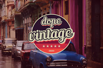 design a vintage logo