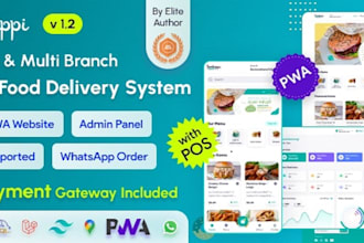 pwa food delivery system and whatsapp menu ordering with restaurant pos