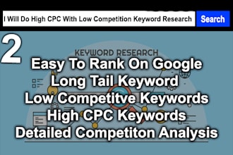 do high CPC with low competition keyword research