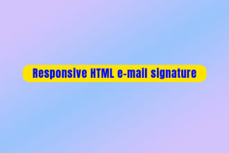 design responsive HTML email signature