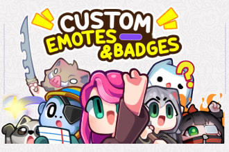 design custom twitch emotes and sub badges