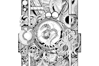draw you a crazy illustration in my style