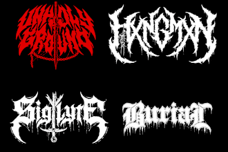create unique metal logo for your band