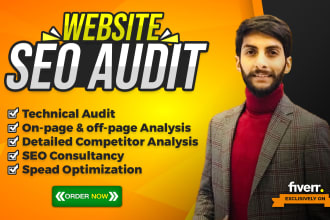 website SEO audit report, technical audit and competitor analysis