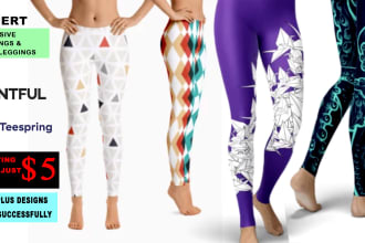 create custom design patterns for legging