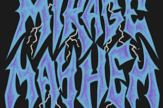 draw custom hardcore logo
