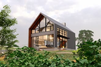 do architectural interior and exterior 3d renderings