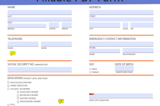 convert or design fillable pdf form