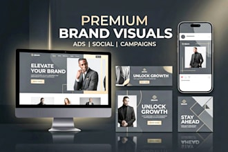 create premium branded visuals for ads and social media