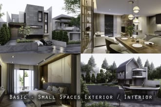 render photorealistic interior or exterior of your 3d model