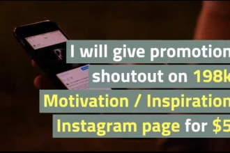 give promotion shoutout on 200k motivation instagram page