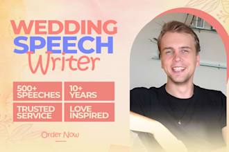 write a funny and emotional wedding speech