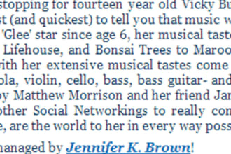 write a bio/About me for your music page
