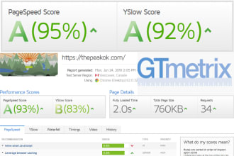do any website speed optimization for gtmetrix and google