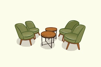 draw furniture and product illustration in vector for you
