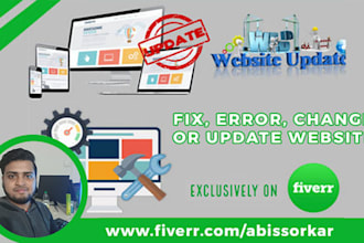 update or fix your wordpress website
