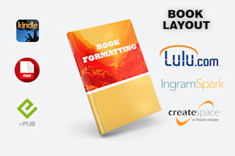 do book formatting layout for kindle or ingramspark