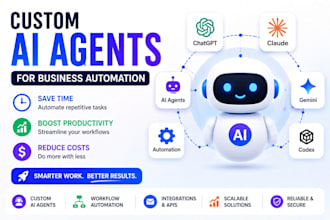 be your ai agent developer for business automation using chatgpt claude gemini