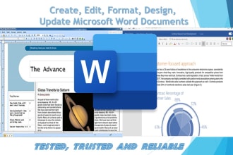 create, edit, format, design, microsoft word documents