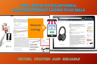 write an exceptional amazon product listing that sells