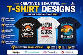 do bulk graphic t shirt designs for merch printful and shopify