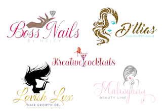 professionally  design watercolor feminine logo