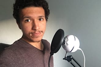 record your deep male voice narration