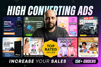 design high converting facebook ads, instagram ad creatives
